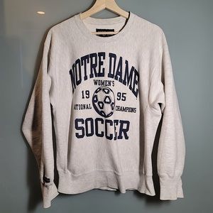 RARE! Vintage Notre Dame Women’s Soccer Champs Jansport Crew Neck Sweatshirt